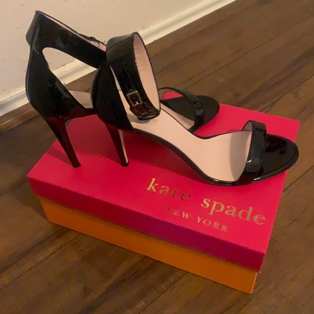 Black Kate Spade heels. Size 10.5.